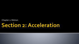 Acceleration PowerPoint