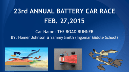 Sample Battery Car Design Document