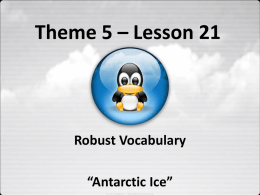Lesson 21: Antarctic Ice PowerPoint