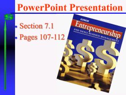 Chapter 7 Power Point Presentation 7.1