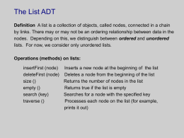 Lecture 6 notes