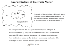 Nearsightedness of Electronic Matter