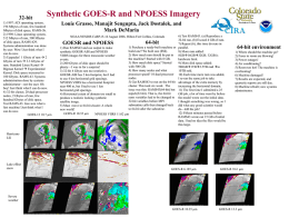 Synthetic GOES-R and NPOESS imagery