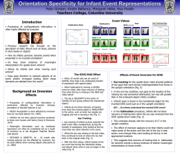 ICIS 2004 Orientation Specificity in Infant Event Reps