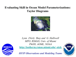 Evaluating Skill in Ocean Model Parameterizations: Taylor Diagrams