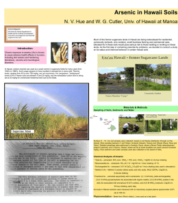 Arsenic in Hawaii Soils (Power Point format)