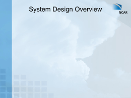 Preliminary Design Review Presentation: System Design