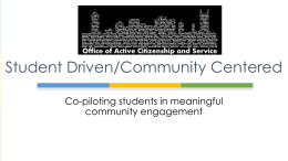 Community Engagement Presentation