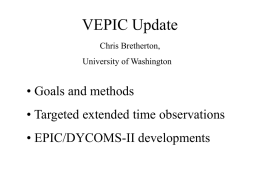 2002-2003 VEPIC scientific progress talk from VPM6 (ppt)
