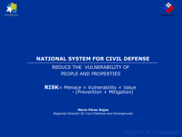 National System of Civil Protection to Reduce the Vulnerability of People and their Assets to Seismic Events