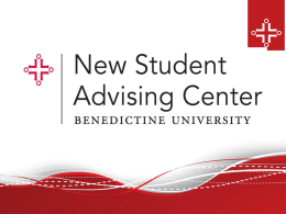 New Student Advising Center (NSAC)