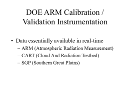 Richardson: DOE/ARM Calibration/Validation Instrumentation