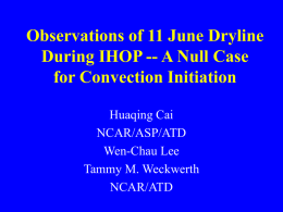 Observations of the 11 June 2002 Dryline during IHOP - A Null Case for Convection Initiation (Cai)