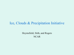 Heymsfield - Ice, Clouds & Precipitation Initiative