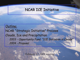 Rogers - NCAR ICE Initiative