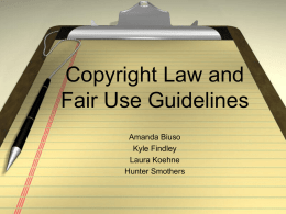 Copyright Laws and Fair Use Guidelines