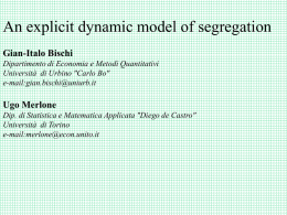 An explicit dynamic model of segregation