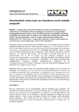 Waterkwaliteit vuilste beek van Vlaanderen wordt eindelijk aangepakt