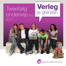 Brochure TTO - Maaslandcollege