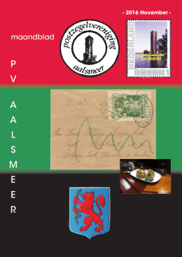pvaalsmeer - Postzegelvereniging Aalsmeer