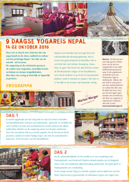 Yogareis NEPAL14-22 oktober 2016
