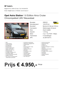 Prijs &euro; 4.950,