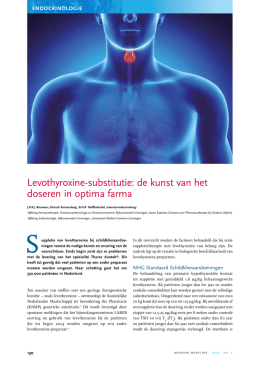 Levothyroxine switchen