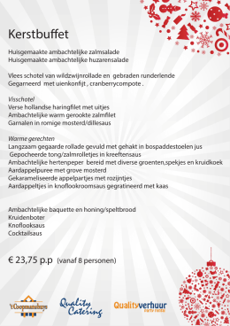 Kerst 2016 - Quality Catering