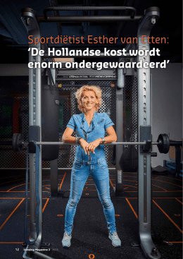 Voeding Magazine Sportdiëtist Esther van Etten: `De Hollandse kost