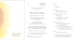 Clemens De Winter - Wase Begrafenissen