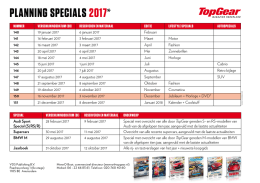 planning specials 2017