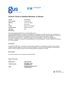 GUS.nl - Email en Database Marketeer
