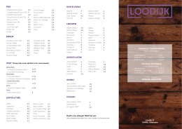 Open de menukaart - Restaurant Loodijk