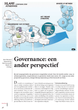 Governance: een ander perspectief