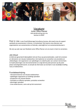 Vacature - First In Line