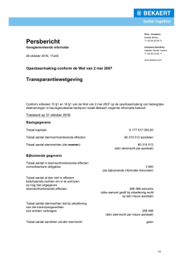 p160325N - Transparantiewetgeving