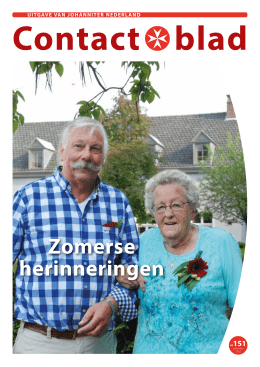 Zomerse herinneringen - Johanniter Nederland
