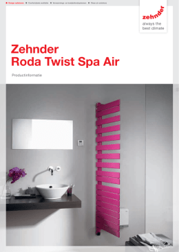 Zehnder Roda Twist Spa Air