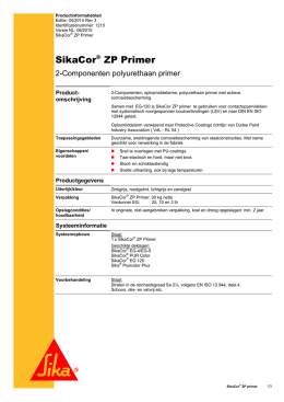 SikaCor® ZP Primer - Sika Nederland BV