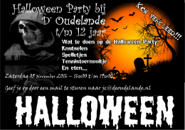 Halloween party jeugd 2016