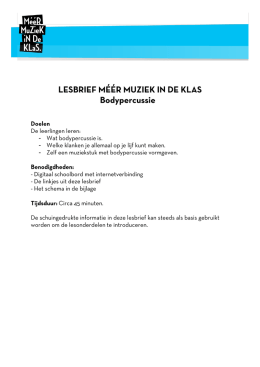 Lesbrief: Bodypercussie