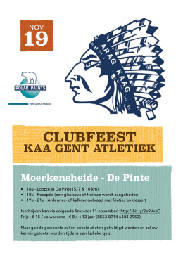 20161119 Clubfeest KAA Gent Atletiek