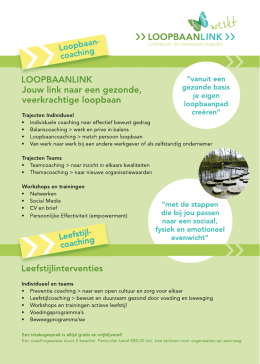 Leefstijl- coaching