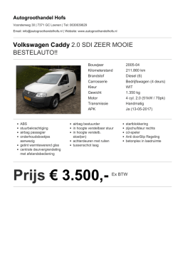 Prijs &euro; 3.500,