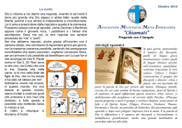 2016 - Foglietto di Ottobre - Associazione Missionaria Maria
