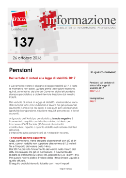 Pensioni - CGIL Bergamo