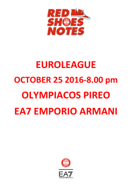 Olympiacos-Olimpia Game Notes