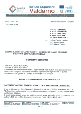 Per maggiori informazioni scarica la circolare n. 68