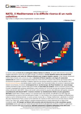 La NATO, il Mediterraneo e la difficile ricerca di un ruolo