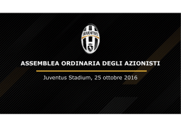 Presentazione Assemblea ordinaria degli Azionisti